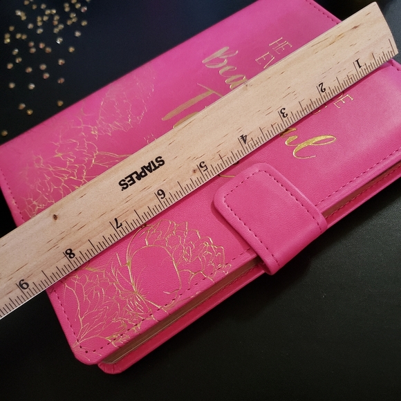 Journal pink padded Faux leatherette Cover Magneti - Picture 6 of 9